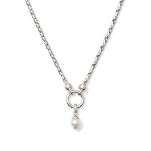 Kendra Scott -  Rhodium Over Brass Sawyer Chain Neckl Silver/White